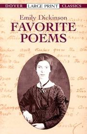 Cover of: Favorite poems