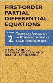 Theory and application of hyperbolic systems of quasilinear equations by Hyun-Ku Rhee