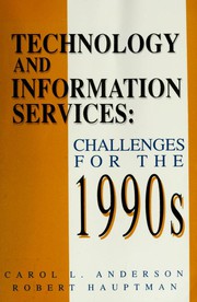 Cover of: Technology and information services by Carol Lee Anderson