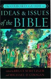 Cover of: The Oxford Guide to Ideas & Issues of the Bible by 