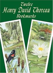 Cover of: Twelve Henry David Thoreau Bookmarks