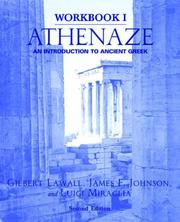 Cover of: Athenaze: An Introduction to Ancient Greek (Workbook I)
