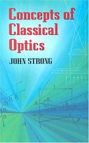 Cover of: Concepts of Classical Optics