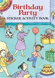 Cover of: Birthday Party Sticker Activity Book by Viki Woodworth