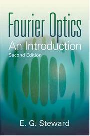Cover of: Fourier Optics by E. G. Steward