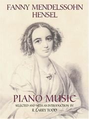 Cover of: Fanny Mendelssohn Hensel Piano Music by Fanny Mendelssohn Hensel