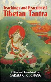 Cover of: Teachings and Practice of Tibetan Tantra (Eastern Philosophy and Religion)