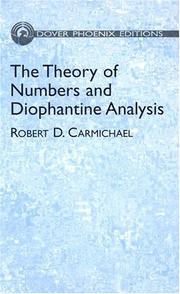 Cover of: The theory of numbers and diophantine analysis: two volumes bound as one