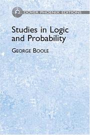 Cover of: Studies in logic and probability by George Boole
