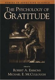 Cover of: The Psychology of Gratitude (Series in Affective Science)