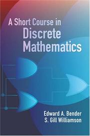 Cover of: A Short Course in Discrete Mathematics