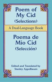 Cover of: Poem of My Cid (Selections) / Poema de Mio Cid (Selección) by Stanley Appelbaum