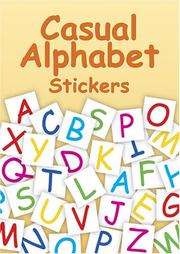 Cover of: Casual Alphabet Stickers by Dover Publications, Inc.