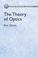 Cover of: The theory of optics