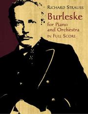 Cover of: Burleske for Piano and Orchestra in Full Score by Richard Strauss