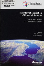Cover of: The internationalization of financial services by edited by Stijn Claessens and Marion Jansen.