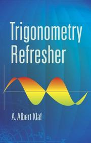 Cover of: Trigonometry refresher