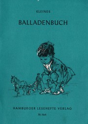 Kleines Balladenbuch by Johannes Rosenkranz