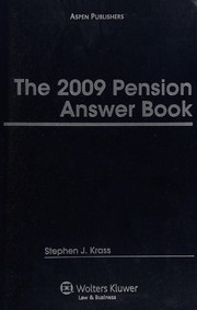 Cover of: The 2009 pension answer book