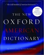 Cover of: The New Oxford American Dictionary: Book and CD-ROM package (New Look for Oxford Dictionaries)