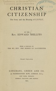 Cover of: Christian citizenship: the story and meaning of C.O.P.E.C.