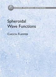 Spheroidal wave functions by Carson Flammer
