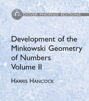 Cover of: Development of the Minkowski Geometry of Numbers Volume 2 (Phoenix Edition)