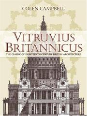 Cover of: Vitruvius Britannicus: The Classic of Eighteenth-Century British Architecture (Dover Books on Architecture)