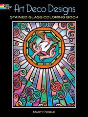 Cover of: Art Deco Designs Stained Glass Coloring Book by Marty Noble