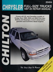 Cover of: Chilton's Chrysler full-size trucks, 1997-2000 repair manual