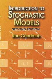 Cover of: Introduction to stochastic models