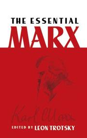 Cover of: The Essential Marx by Karl Marx