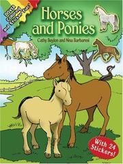 Cover of: Horses and Ponies: Coloring and Sticker Fun (Dover Coloring Book)