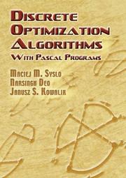 Cover of: Discrete Optimization Algorithms: with Pascal Programs (Dover Books on Mathematics)
