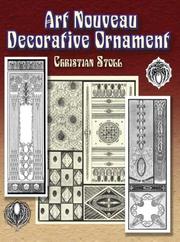 Cover of: Art Nouveau Decorative Ornament by Christian Stoll