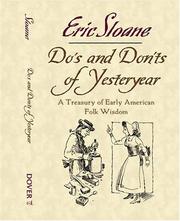 Cover of: Do's and Don'ts of Yesteryear: A Treasury of Early American Folk Wisdom