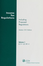 Cover of: Income tax regulations: including proposed regulations