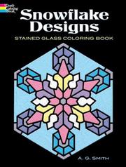 Cover of: Snowflake Designs Stained Glass Coloring Book