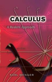 Cover of: Calculus: A Modern Approach