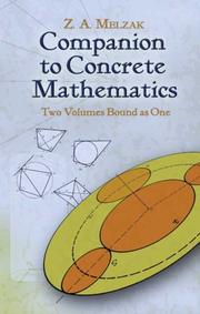 Companion to concrete mathematics by Zdzislaw Alexander Melzak