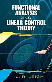 Cover of: Functional Analysis and Linear Control Theory