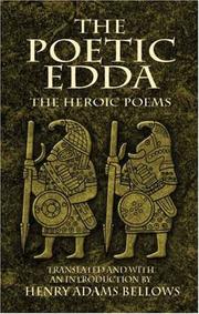 Cover of: The Poetic Edda by Henry Adams Bellows