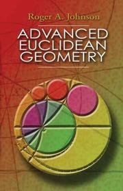 Cover of: Advanced Euclidean Geometry by Roger A. Johnson
