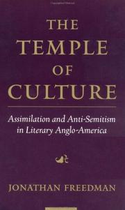 Cover of: The Temple of Culture: Assimilation and Anti-Semitism in Literary Anglo-America