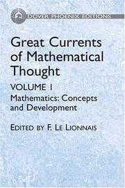 Cover of: Great currents of mathematical thought