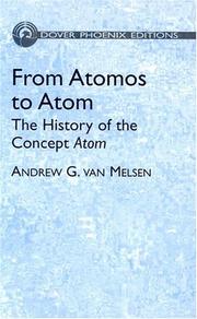 Cover of: From Atomos to Atom by Andrew G. van Melsen