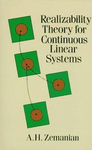 Realizability theory for continuous linear systems by A. H. Zemanian