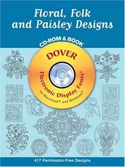 Cover of: Floral, Folk and Paisley Designs CD-ROM and Book by Gregory Mirow