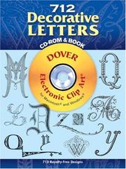 Cover of: 712 Decorative Letters CD-ROM and Book