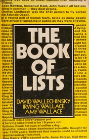 Cover of: The Book of lists by David Wallechinsky, Irving Wallace, Amy Wallace